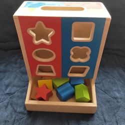 Montessori Shape Toy Block Sorter Toddler Toy Wooden