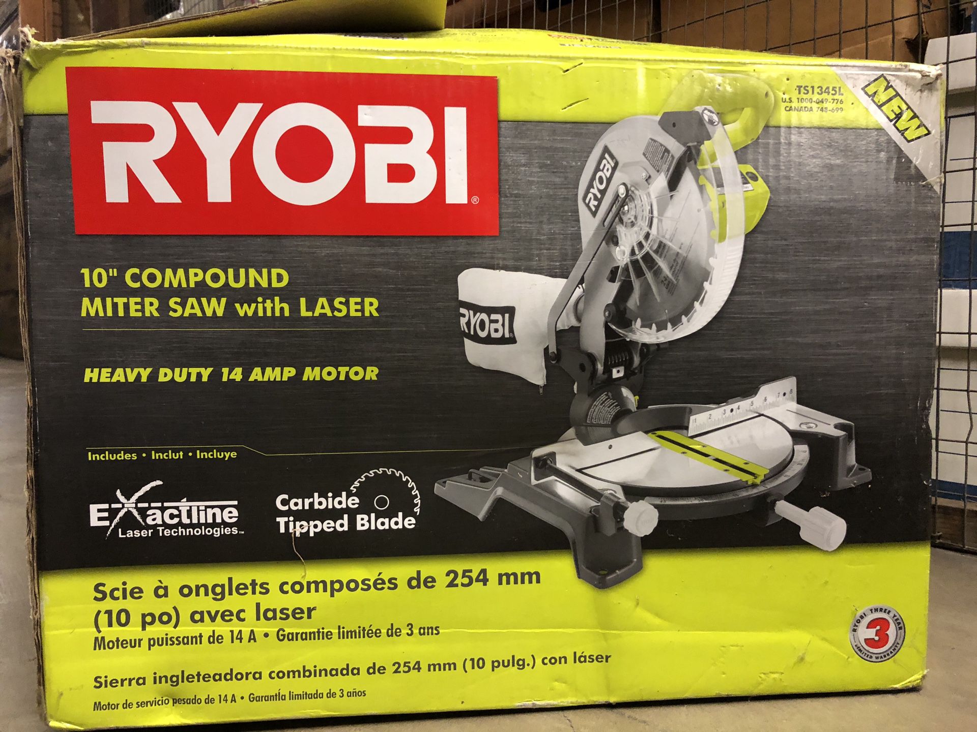 Hot price, Ryobi Mitter Saw with Laser for $75