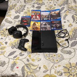 PlayStation 4, With The ControllerWith 5 Games And A Wireless Headset
