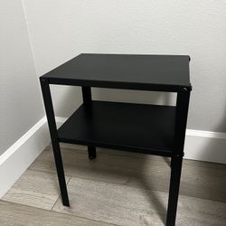 Pair of IKEA KNARREVIK Black Nightstands – Minimalist & Lightweight