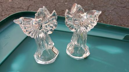 Crystal Angel candle holders