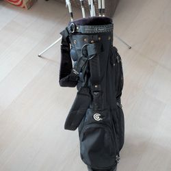 Cleveland Golf Stand Bag + Tour Action TA5 Iron Set 4-PW (7clubs)
