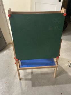 Kids Chalk Board/easel/dry Erase Board