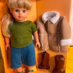New 18 Inch Gotz Doll Stolle Like American Girl Doll With Coat And Boots