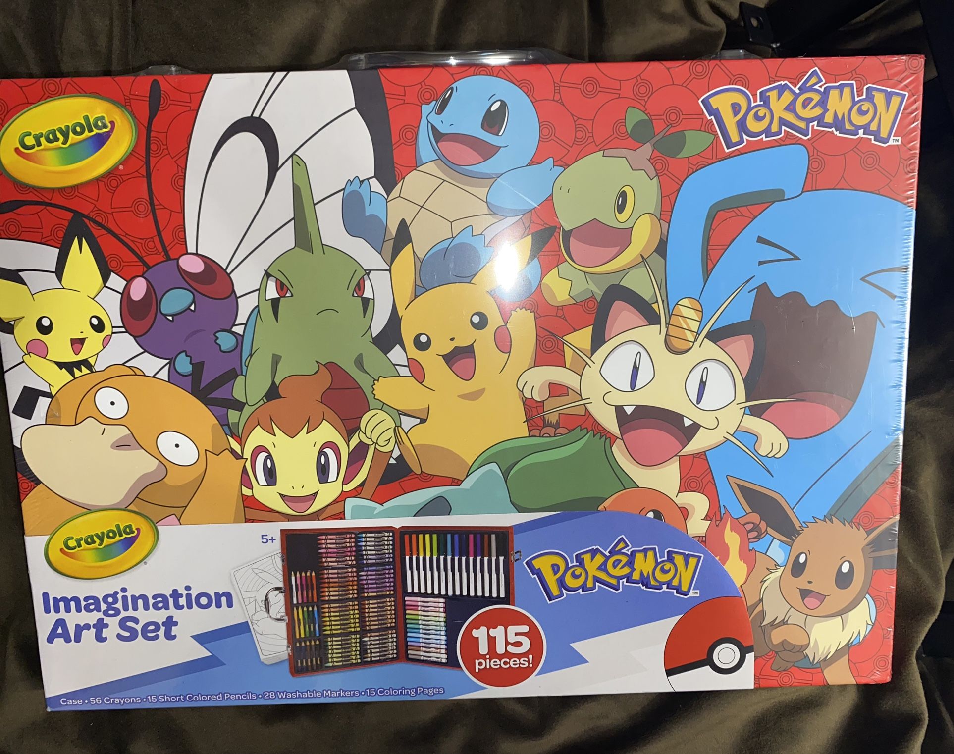 New Sealed- Crayola Pokémon Imagination Art Case