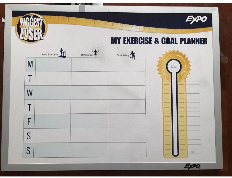 The Biggest Loser - Expo Partnership Board with low odor dry erase new