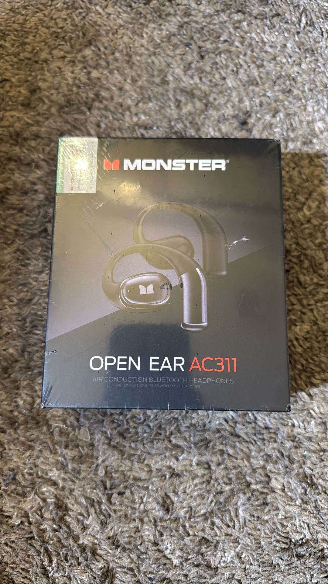 Monster Open Ear AC311 Wireless Earbuds, Bluetooth 5.4 Open Ear Headphones, Up to 30 Hours Playtime Bluetooth Ear Earphones with Stereo Sound, Touch C