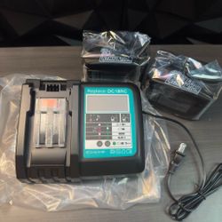 2 Pack Batteries and Charger Replacement