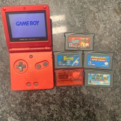 NINTENDO GAMEBOY SP RED