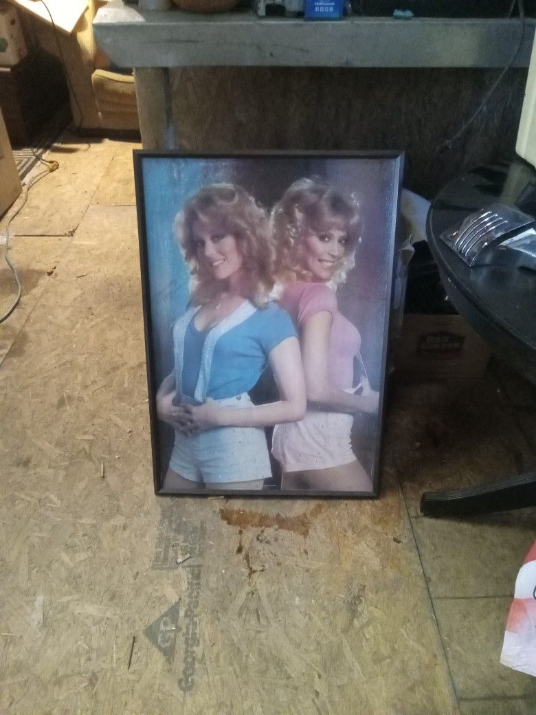 Landers Sisters Hand Signed Framed Poster