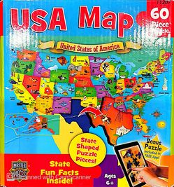 USA map kids puzzle