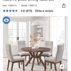 Kaelyn 5-piece Dining Table Set