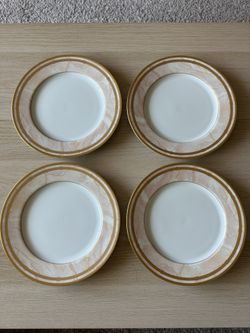 Christian Dior Gaudron Marbre Rose Collection | 4 Dinner Plates