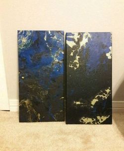 Abstract art acrylic painting