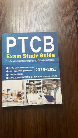 PTCB exam study guide 2026-2027