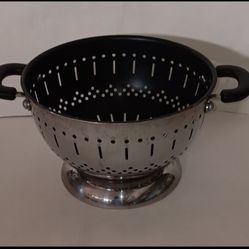 stainless steel strainer colander with nonstick interior $10 FIRM