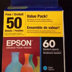 New Epson T060520-VP and T0604 Ink Lot of 6 Plus Bonus