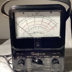 Simpson Model 260 Analog Meter 1937 To 1939