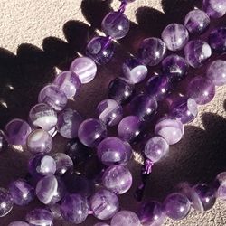 20pcs Natural Amethyst Crystal Beads 4mm 