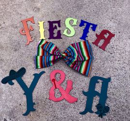 Wooden monogram sign / Theme party