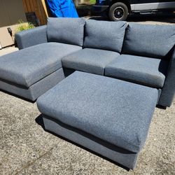 Modern IKEA FINNALA GREY SECTIONAL-Excellent Condition!
