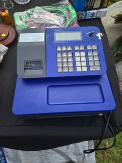 Casio SE-G1 Electronic Cash Register Blue