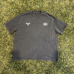 Zara Men's Grey and Black T-shirt