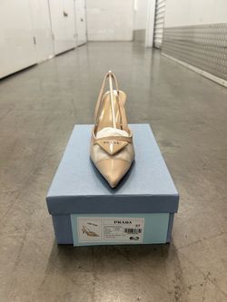 Prada Nude Slingback Pump Size 37