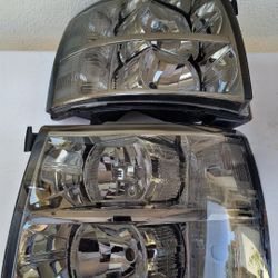 07-13 Chevrolet Silverado Headlights Luces Micas Calaveras Faros Faroles Focos Headlamps Chevy