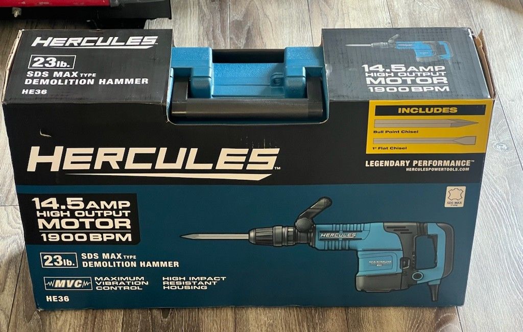 Hercules Amp SDS Max Type Demolition Hammer With