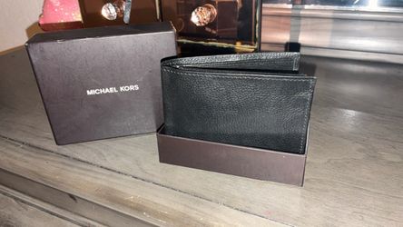 Michael Kors Black Leather Bifold Wallet