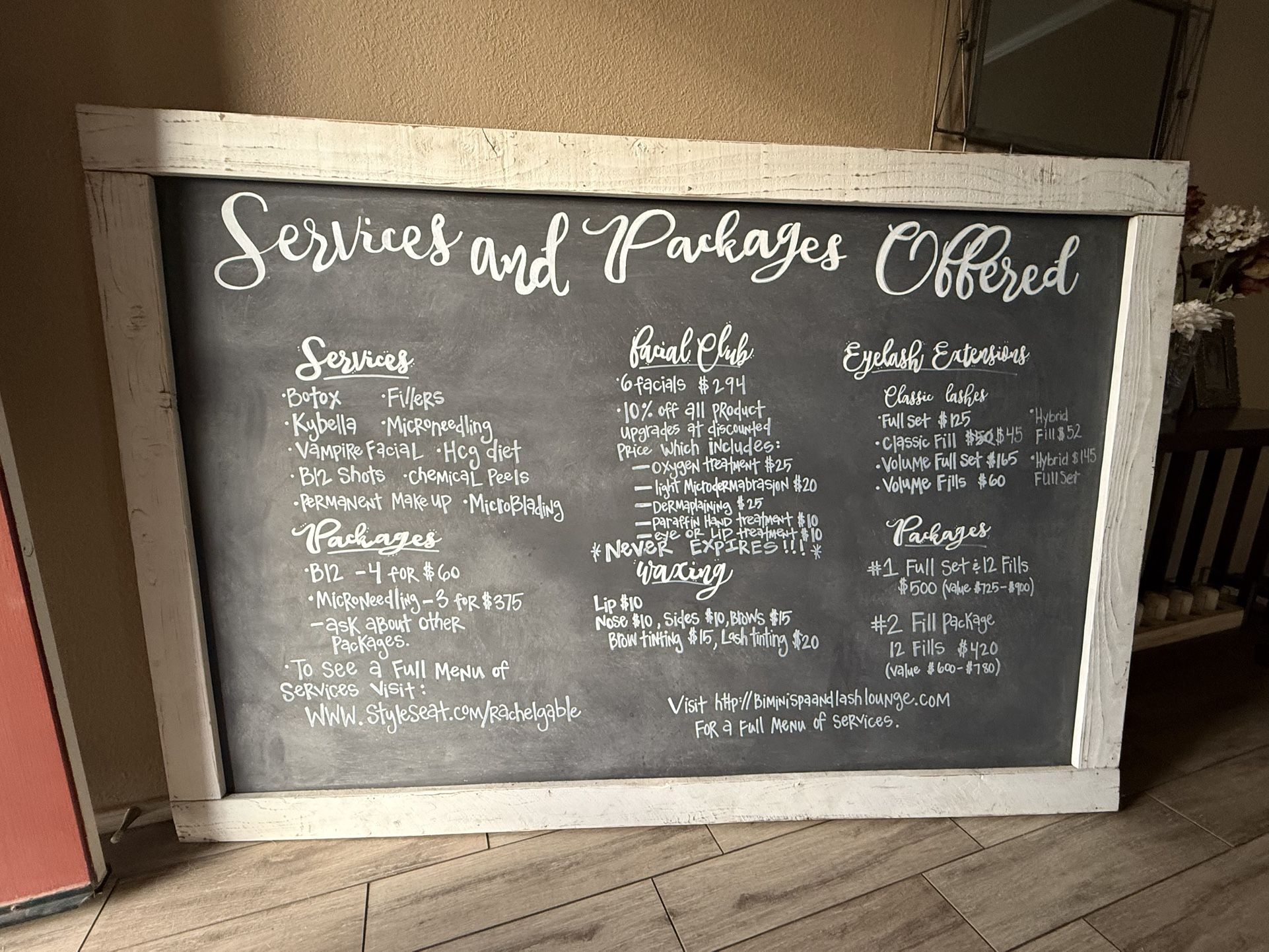Custom Built Chalk Board