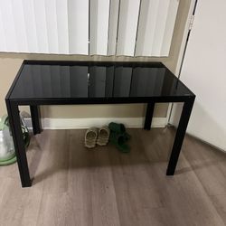 FREE BLACK GLASS TABLE 