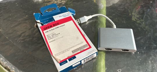 USB To Dual HDMI Adapter.  (FRONT DOOR PICK UP, CASH)