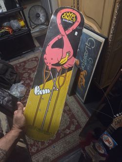 Kryptonics pink Flamingo skateboard deck