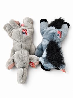 Ty Beanie Buddies Lefty Righty 2000 Donkey Elephant Pair Mint With Protected Tags