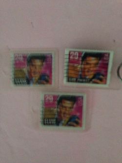 Elvis Presley keychains original stamps on both sides return to sender $10 each very rare