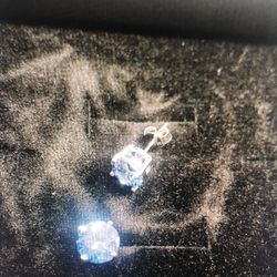 1 Carat Blue Moissanite, 