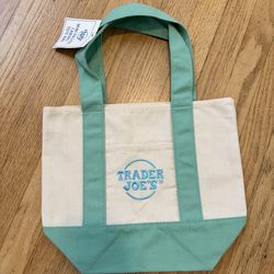 Trader Joe’s, mini tote bag  Easter theme Green