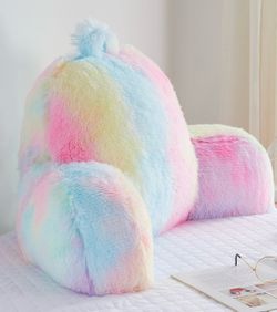 Rainbow kids reading pillow new