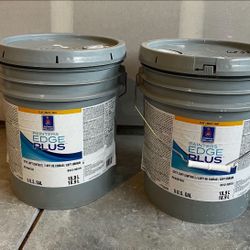 Interior Paint. Color Agreeable Gray. Flat. Total 2 Buckets/ 10 Gallons 