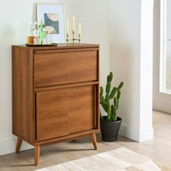 *Brand New* Better Homes & Gardens Greyson Bar Cabinet, Acorn Finish