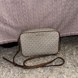 Michael Kors White Crossbody Bag