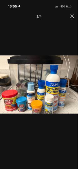 Fish tank and extra supplies