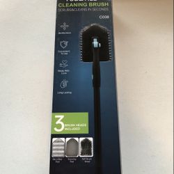 Tub & Tile Cleaning Brush - 3 Brush Heads, NEW 