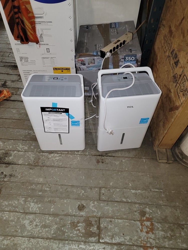 New 35-Pint TCL Dehumidifiers $130 Each