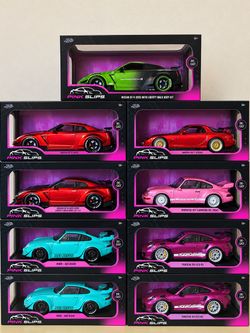 1/18 Pink slip porsche 911 rwb gtr rx7