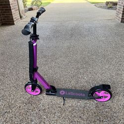 LaScoota Foldable Kick Scooter – Pink/Purple