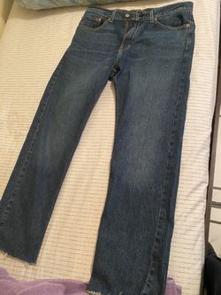 Levi’s 505 Straight Fit Frayed bottom