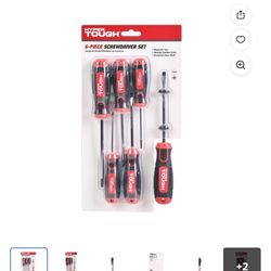 Hyper Tough Heavy-Duty 6-Piece Full Size Steel Screwdriver Set